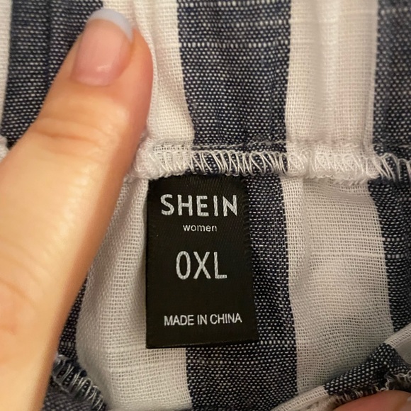 Striped Summer Mini with Waist Tie (Nautical, summer, Linen) - Picture 4 of 4